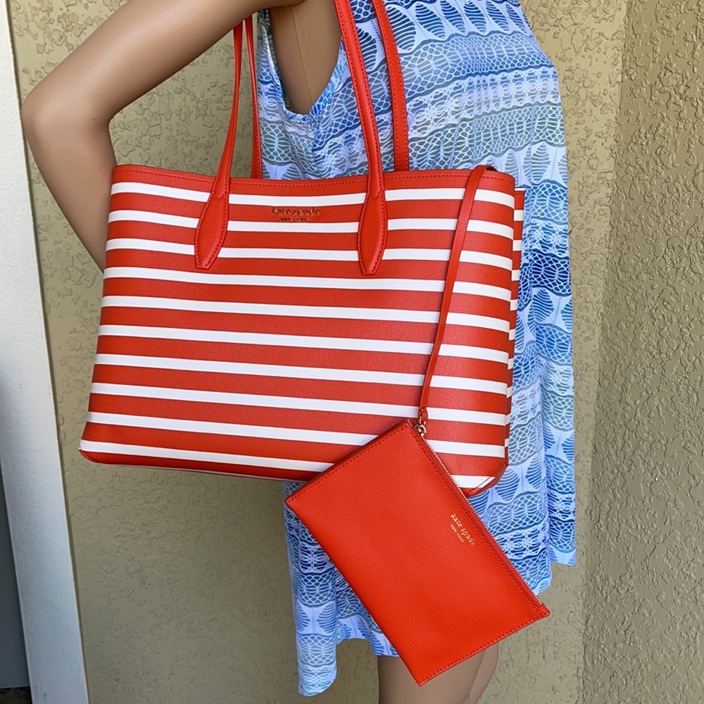 Kate Spade All Day Sailing Stripe Large Tote - Picture 12 of 16